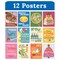 Carson Dellosa Fairy Tale Forest 12-Piece Motivational Poster Set, Colorful Illustrations, Powerful Visual Reminders for Homeschool and Classroom Decor